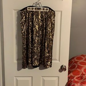 Ava & Viv Gold sequin skirt